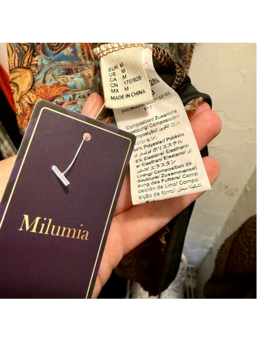 Milumia Sunburst Patterned Mini Dress - Picture 9 of 11